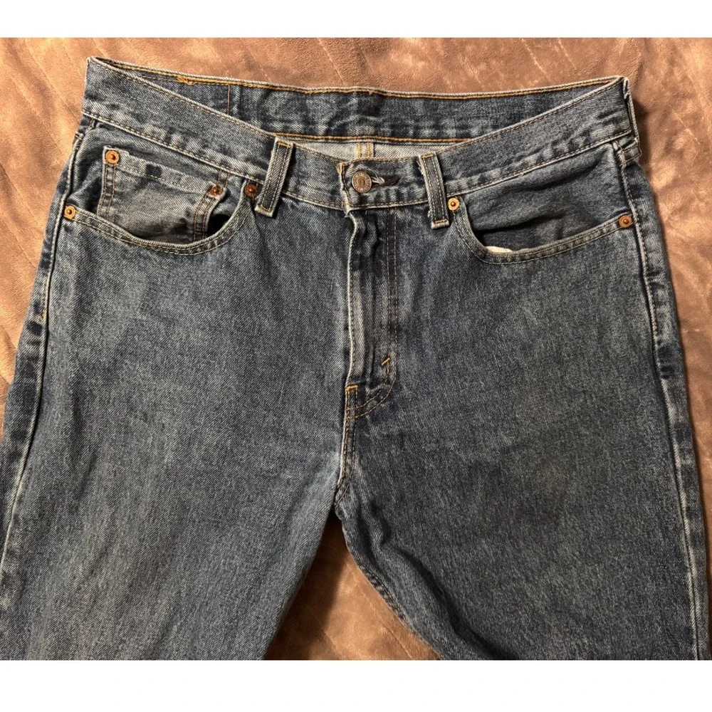 Levi's 550 Relaxed Fit Tapered Leg Blue Denim Jeans‎ Mens 32x32 Medium Wash